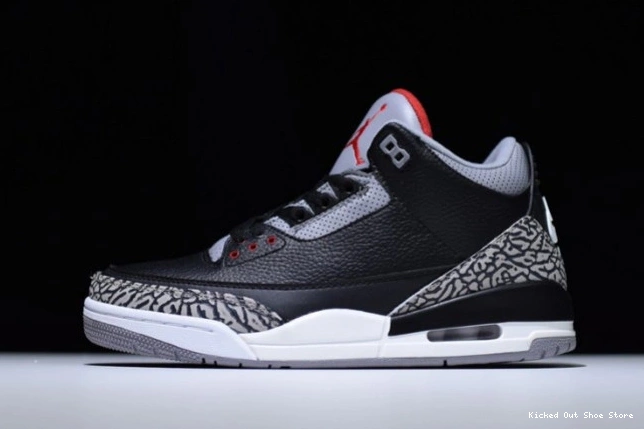 Kicked Out Shoe Store 854262-001 Air Black Jordan Cement 3 0710